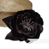 'Marisol' 12cm Velvet Millinery Hat Flower Mount