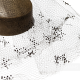 Vintage 1930's/40s Dotted Veiling Round - X's