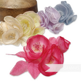 'Clare' Triple Silk Blossoms and Bud Hat Flower Mount