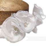 'Clare' Triple Silk Blossoms and Bud Hat Flower Mount