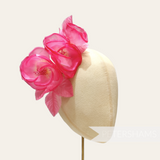 'Clare' Triple Silk Blossoms and Bud Hat Flower Mount