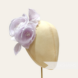 'Clare' Triple Silk Blossoms and Bud Hat Flower Mount