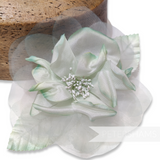 'Cleo' 13cm Silk and Organza Flower Hat Mount