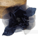 'Cleo' 13cm Silk and Organza Flower Hat Mount