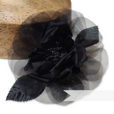 'Cleo' 13cm Silk and Organza Flower Hat Mount