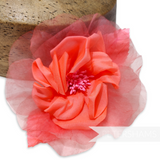 'Cleo' 13cm Silk and Organza Flower Hat Mount