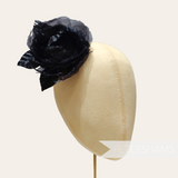 'Averi' 10cm Organza and Silk Poppy Millinery Hat Flower