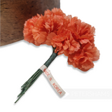 'Zaylee' Vintage 1960s Korean Mini Carnations - 12 stems