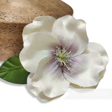 'Kassidy' Suede Effect Finish 11cm Magnolia Hat Flower