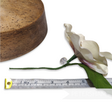 'Kassidy' Suede Effect Finish 11cm Magnolia Hat Flower