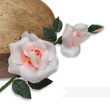 'Liv' Triple Rose Silk Flower Hat Mount