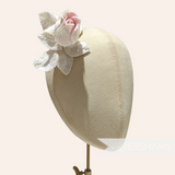 'Delia' Two-tone Velvet Rosebud Millinery Hat Mount