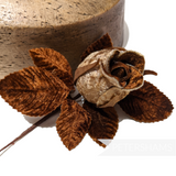 'Delia' Two-tone Velvet Rosebud Millinery Hat Mount