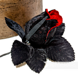 'Delia' Two-tone Velvet Rosebud Millinery Hat Mount