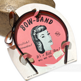 'Bow Band' Vintage 1950s Plastic Headband on Card