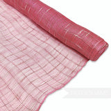 Small Check Yarn Detail Sinamay Fabric - 1/2m