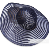 Striped Polybraid Edge Crin XL Capeline Hat Body - 12"