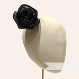 'Tabitha' Small Sinamay Cabbage Rose Flower Millinery Hat Mount