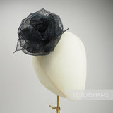 'Valentina' Large Sinamay Cabbage Rose Flower Millinery Hat Mount