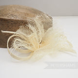 'Freya' Flower & Bow Sinamay Hat Mount