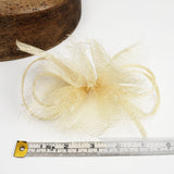 'Freya' Flower & Bow Sinamay Hat Mount