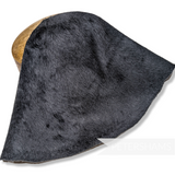 Melusine Vintage Fur Felt Cone Hood Hat Body - Greys & Greens