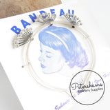 Vintage 1950's 'Bandeau' Headband with Elegant Metal & Diamante Design