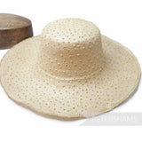 Knotted Natural Ramie Straw Capeline Hat Body - 11"