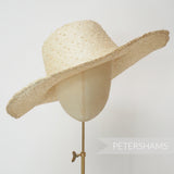 Knotted Natural Ramie Straw Capeline Hat Body - 11"