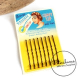 1930's-50's Card of Hair Grips / Bobby Pins