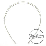 Double Headband / Tiara Band Base - Silver or Gold Plated