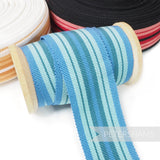 36mm 'Seaside' Cotton Millinery Petersham Hat Ribbon - 1m