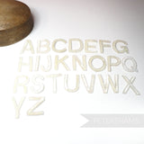 Ivory Sequin & Beaded Alphabet and Numbers Motifs