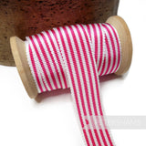 25mm No.5 Simple Striped Millinery Petersham Hat Ribbon - 1m