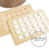 Vintage 1940s 19mm Simple Buttons - Full Card