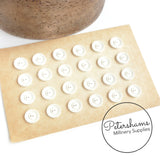 Vintage 1940s 19mm Simple Buttons - Full Card