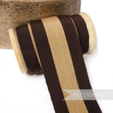 Big Stripe 45mm Cotton Millinery Petersham Hat Ribbon - 1m