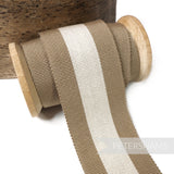 Big Stripe 45mm Cotton Millinery Petersham Hat Ribbon - 1m